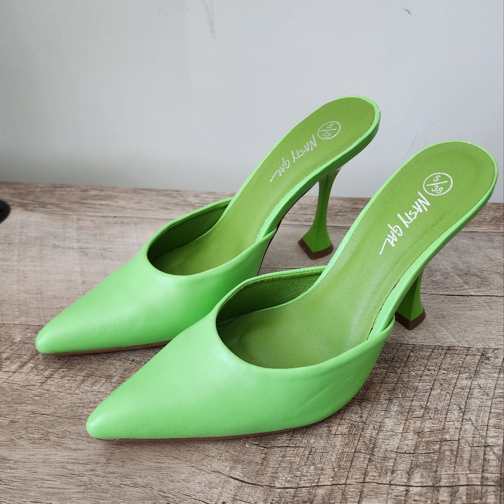 Nasty Gal Lime Green Pumps